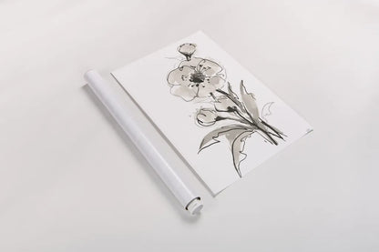 Poppy II by Chris Paschke. shown as a rolled paper print. Available as archival giclee rolled canvas, fine art paper, or poster print. SKU 74369h.