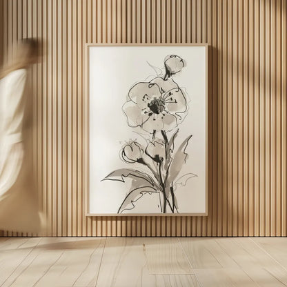 Poppy II by Chris Paschke. shown as over sized large wall art. Available as an archival giclee rolled canvas, fine art paper, or poster print. SKU 74369h.