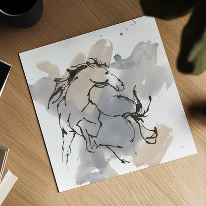 Power Horse I by Chris Paschke. Shown as a detailed flat fine art print, highlighting archival giclee quality. Available as an archival giclee rolled canvas, fine art paper, or poster print. SKU 88090a.