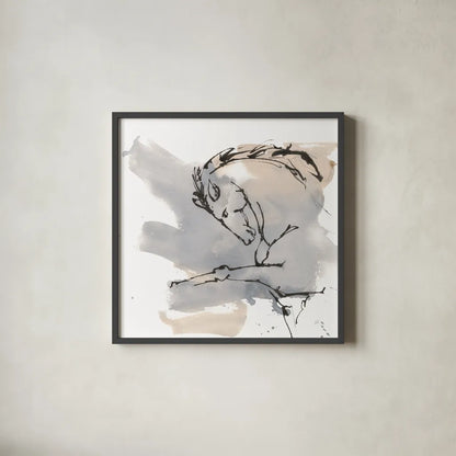 Power Horse IV by Chris Paschke. Shown in a sleek black glass frame for a contemporary gallery look. Available as an archival giclee rolled canvas, fine art paper, or poster print. SKU 88093a.