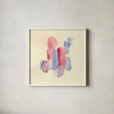 Primary Secondary II by Chris Paschke. Shown in a crisp white glass frame for a clean and minimalist style. Available as an archival giclee rolled canvas, fine art paper, or poster print. SKU 44971a.