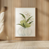 Pumpkin Cotton Bouquet by Chris Paschke. shown as over sized large wall art. Available as an archival giclee rolled canvas, fine art paper, or poster print. SKU 81872h.