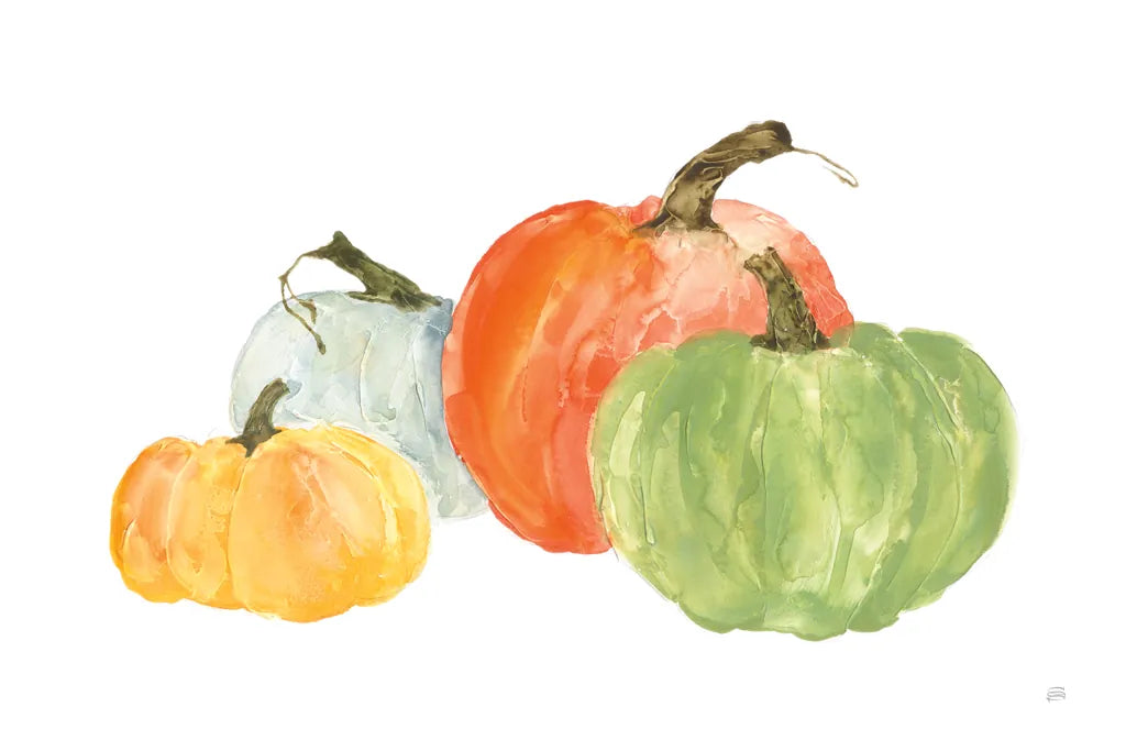 Pumpkin Menagerie I by Chris Paschke. SKU 81880i. Archival Giclee Fine art print for wall decor.