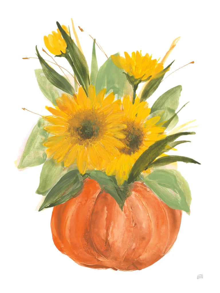 Pumpkin Sunflowers II by Chris Paschke