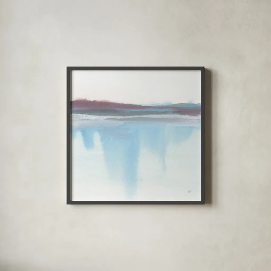 Purist Cassis I by Chris Paschke. Shown in a sleek black glass frame for a contemporary gallery look. Available as an archival giclee rolled canvas, fine art paper, or poster print. SKU 68167a.