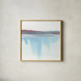 Purist Cassis I by Chris Paschke. Shown in a natural wood glass frame for a timeless modern aesthetic. Available as an archival giclee rolled canvas, fine art paper, or poster print. SKU 68167a.