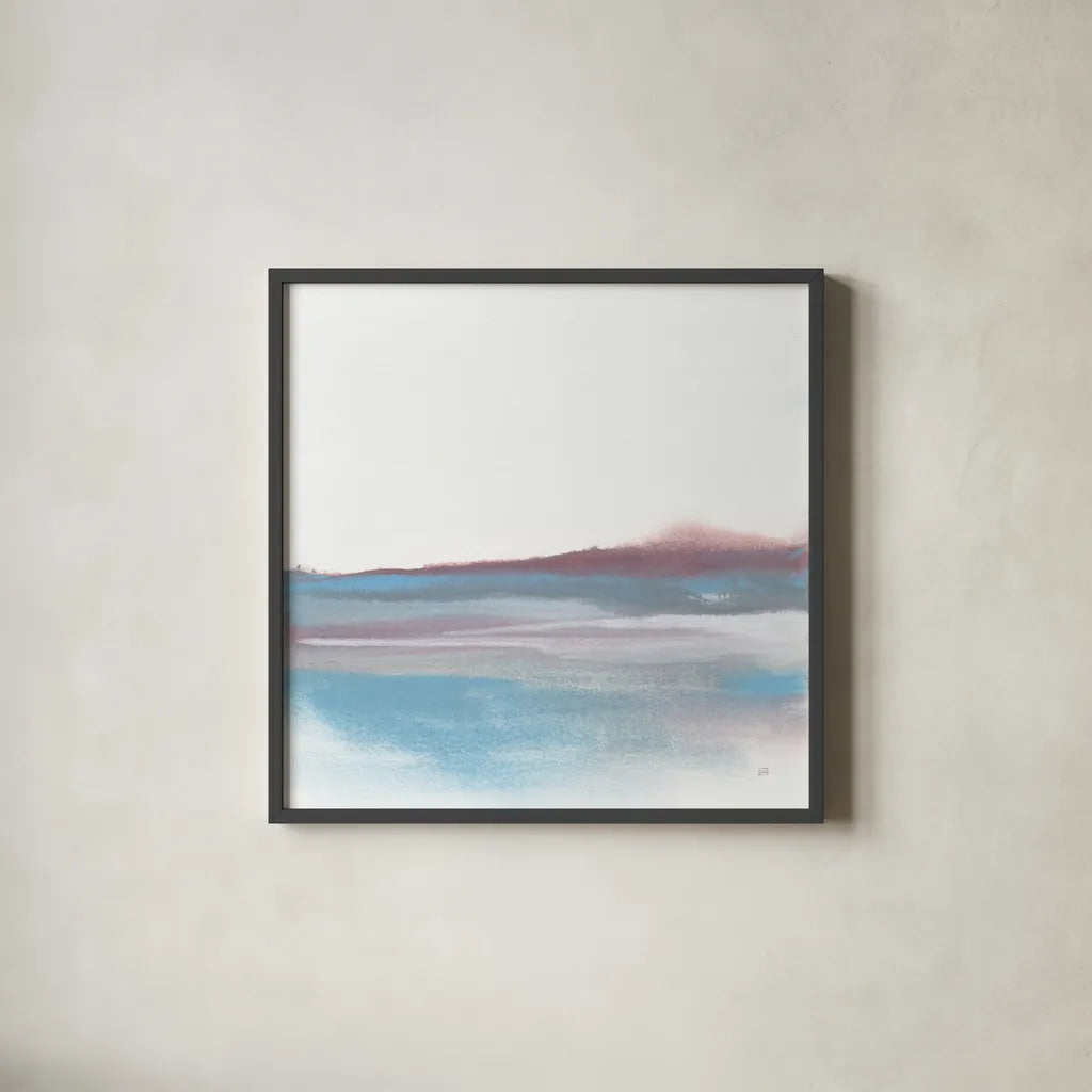 Purist Cassis II by Chris Paschke. Shown in a sleek black glass frame for a contemporary gallery look. Available as an archival giclee rolled canvas, fine art paper, or poster print. SKU 68168a.