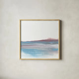 Purist Cassis II by Chris Paschke. Shown in a natural wood glass frame for a timeless modern aesthetic. Available as an archival giclee rolled canvas, fine art paper, or poster print. SKU 68168a.