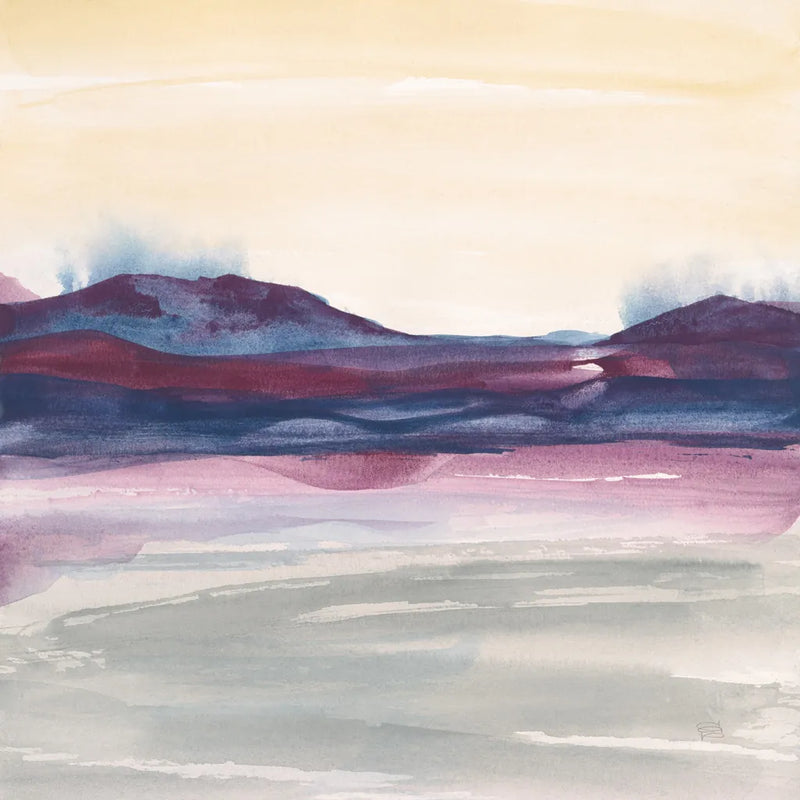 Purple Rock Dawn I by Chris Paschke. SKU 24082a. Archival Giclee Fine art print for wall decor.