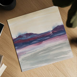 Purple Rock Dawn I by Chris Paschke. Shown as a detailed flat fine art print, highlighting archival giclee quality. Available as an archival giclee rolled canvas, fine art paper, or poster print. SKU 24082a.