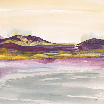 Purple Rock Dawn I Gold by Chris Paschke. SKU 24294a. Archival Giclee Fine art print for wall decor.