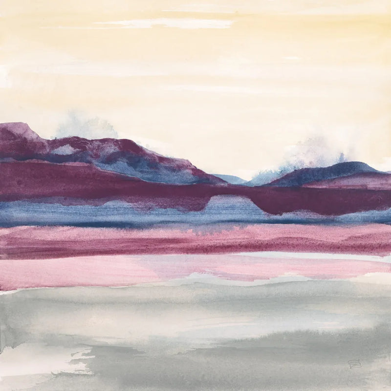 Purple Rock Dawn II by Chris Paschke. SKU 24083a. Archival Giclee Fine art print for wall decor.