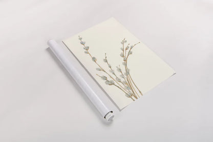 Pussy Willows III by Chris Paschke. shown as a rolled paper print. Available as archival giclee rolled canvas, fine art paper, or poster print. SKU 55081h.