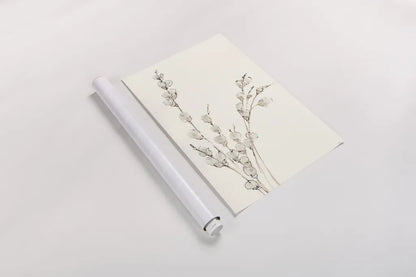 Pussy Willows V by Chris Paschke. shown as a rolled paper print. Available as archival giclee rolled canvas, fine art paper, or poster print. SKU 55083h.