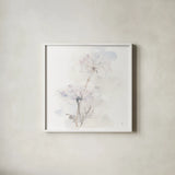 Queen Annes Lace III by Chris Paschke. Shown in a crisp white glass frame for a clean and minimalist style. Available as an archival giclee rolled canvas, fine art paper, or poster print. SKU 73083a.