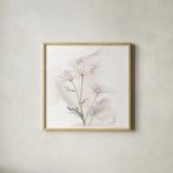 Queen Annes Lace VI by Chris Paschke. Shown in a natural wood glass frame for a timeless modern aesthetic. Available as an archival giclee rolled canvas, fine art paper, or poster print. SKU 73086a.
