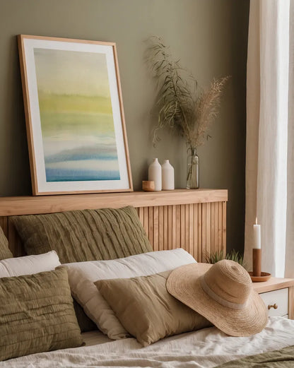 Radiance by Chris Paschke. shown as a paper print in a natural frame. Available as a archival giclee rolled canvas, fine art paper, or poster print. SKU 12511h.