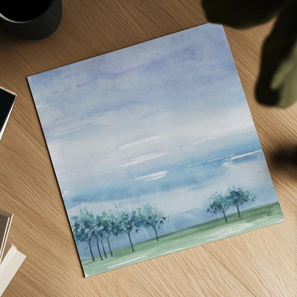 Rain on the Plain by Chris Paschke. Shown as a detailed flat fine art print, highlighting archival giclee quality. Available as an archival giclee rolled canvas, fine art paper, or poster print. SKU 23949a.