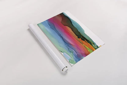 Rainbowscape I Crop by Chris Paschke. shown as a rolled paper print. Available as archival giclee rolled canvas, fine art paper, or poster print. SKU 81890i.