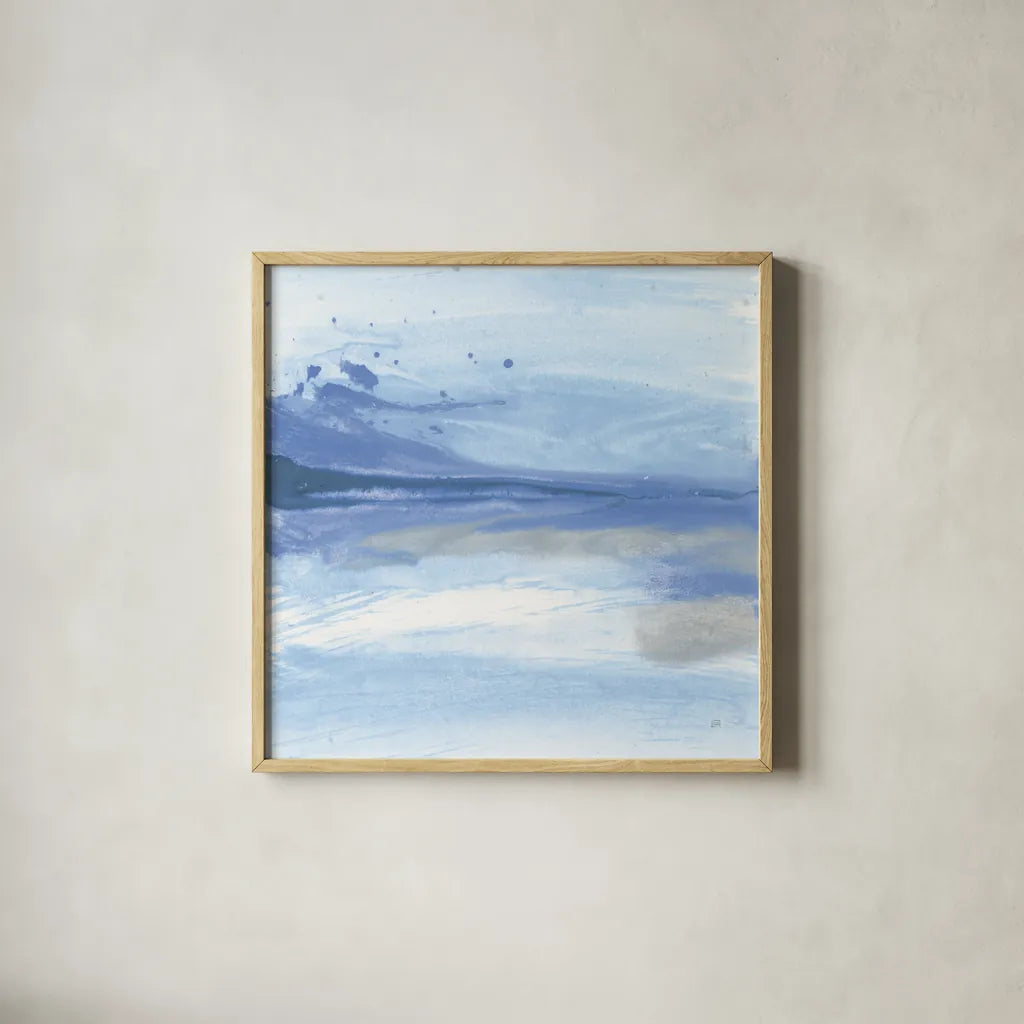 Reactions I by Chris Paschke. Shown in a natural wood glass frame for a timeless modern aesthetic. Available as an archival giclee rolled canvas, fine art paper, or poster print. SKU 74352a.