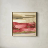 Red Rock II by Chris Paschke. Shown in a natural wood glass frame for a timeless modern aesthetic. Available as an archival giclee rolled canvas, fine art paper, or poster print. SKU 44546a.