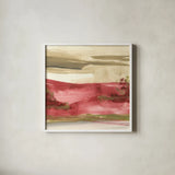 Red Rock II by Chris Paschke. Shown in a crisp white glass frame for a clean and minimalist style. Available as an archival giclee rolled canvas, fine art paper, or poster print. SKU 44546a.