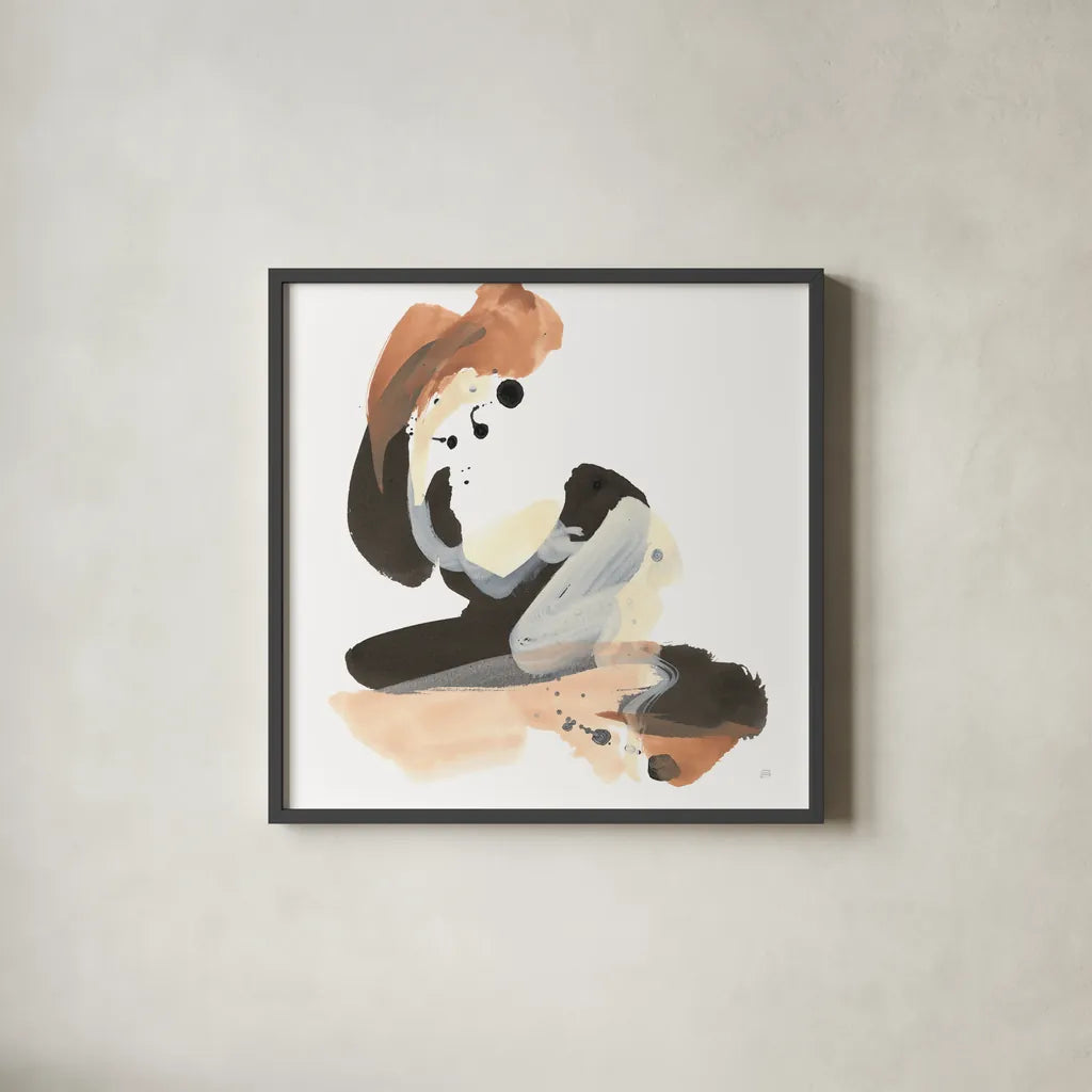 Refined Minimal I by Chris Paschke. Shown in a sleek black glass frame for a contemporary gallery look. Available as an archival giclee rolled canvas, fine art paper, or poster print. SKU 84545a.