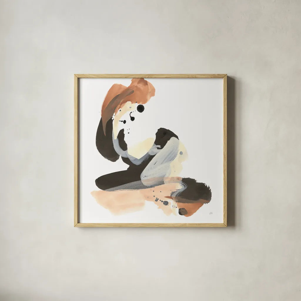 Refined Minimal I by Chris Paschke. Shown in a natural wood glass frame for a timeless modern aesthetic. Available as an archival giclee rolled canvas, fine art paper, or poster print. SKU 84545a.