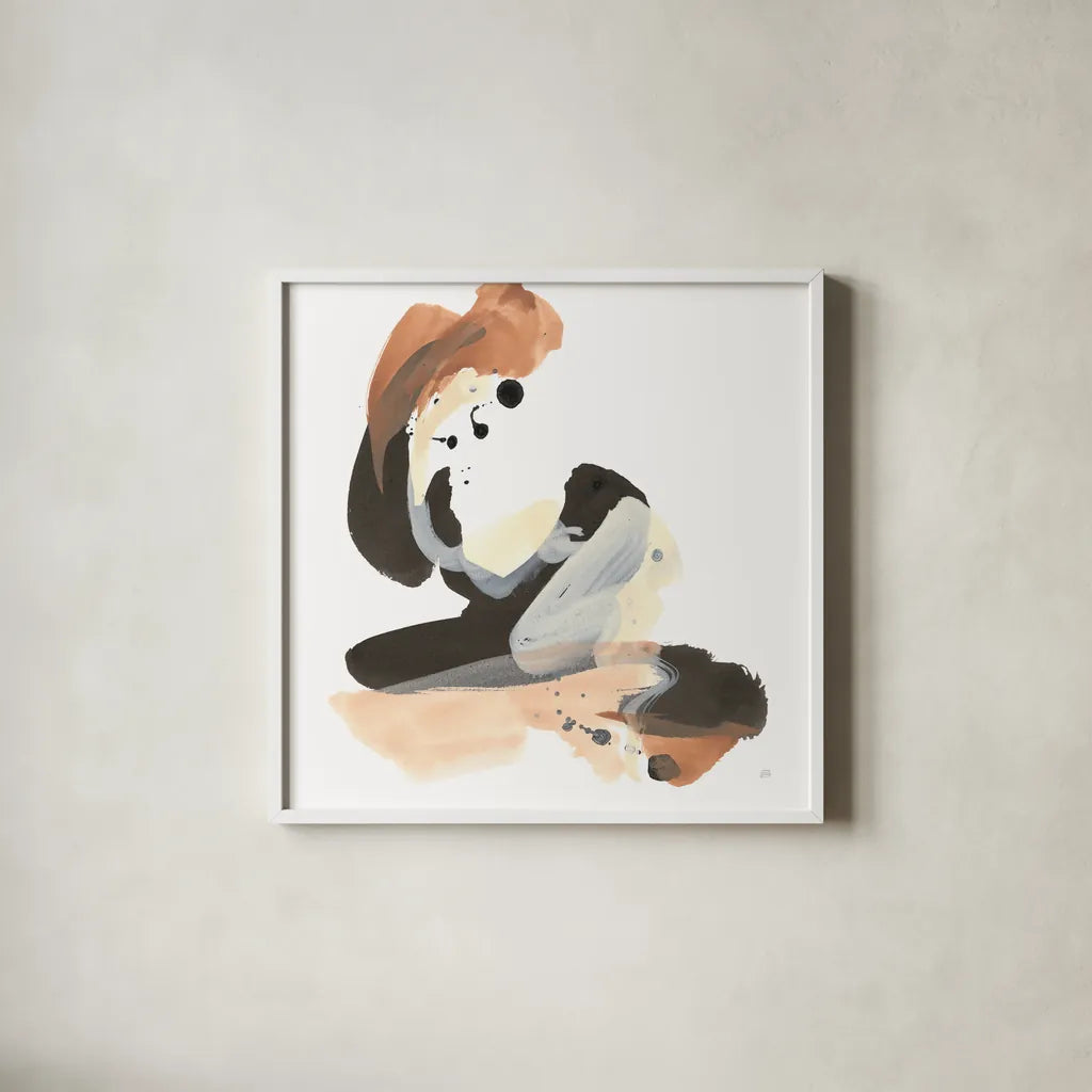 Refined Minimal I by Chris Paschke. Shown in a crisp white glass frame for a clean and minimalist style. Available as an archival giclee rolled canvas, fine art paper, or poster print. SKU 84545a.