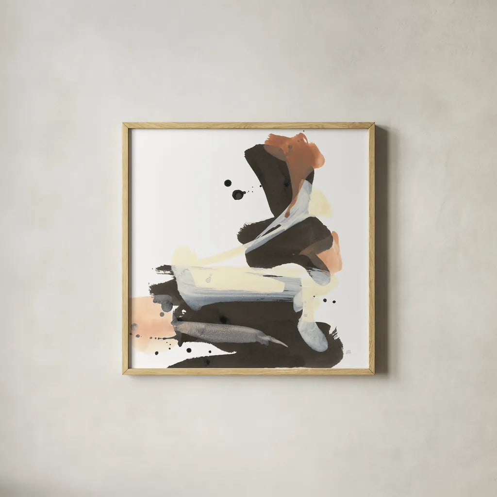 Refined Minimal II by Chris Paschke. Shown in a natural wood glass frame for a timeless modern aesthetic. Available as an archival giclee rolled canvas, fine art paper, or poster print. SKU 84546a.