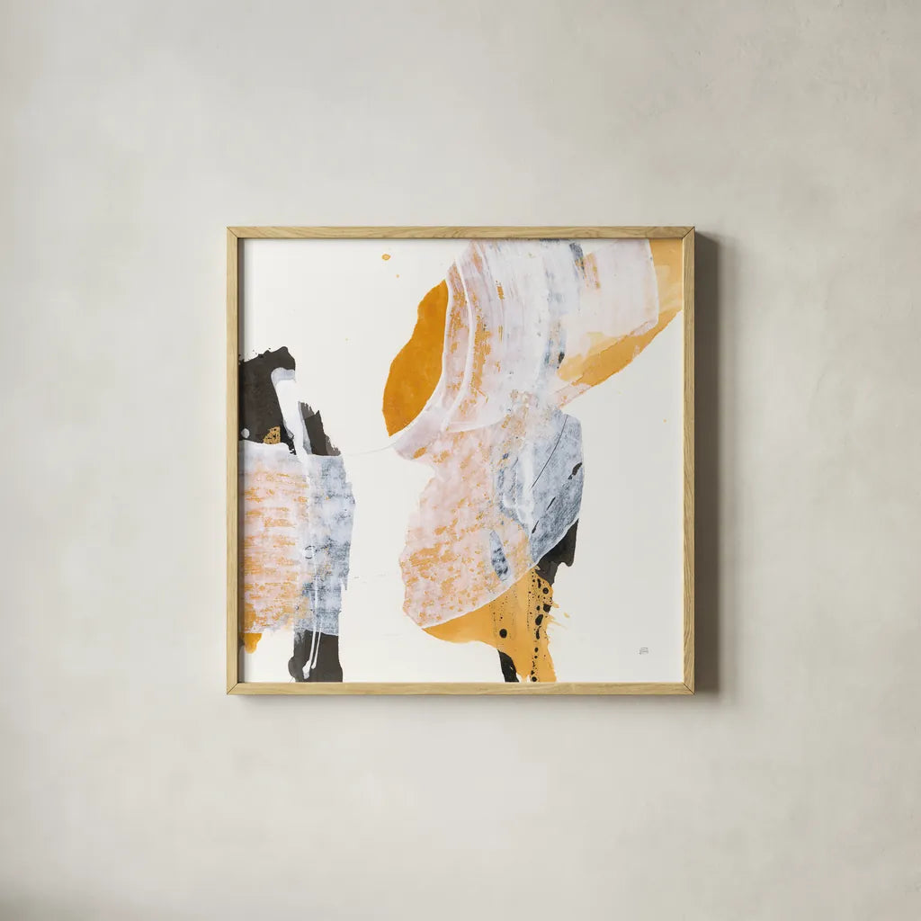 Resistance II by Chris Paschke. Shown in a natural wood glass frame for a timeless modern aesthetic. Available as an archival giclee rolled canvas, fine art paper, or poster print. SKU 71904a.