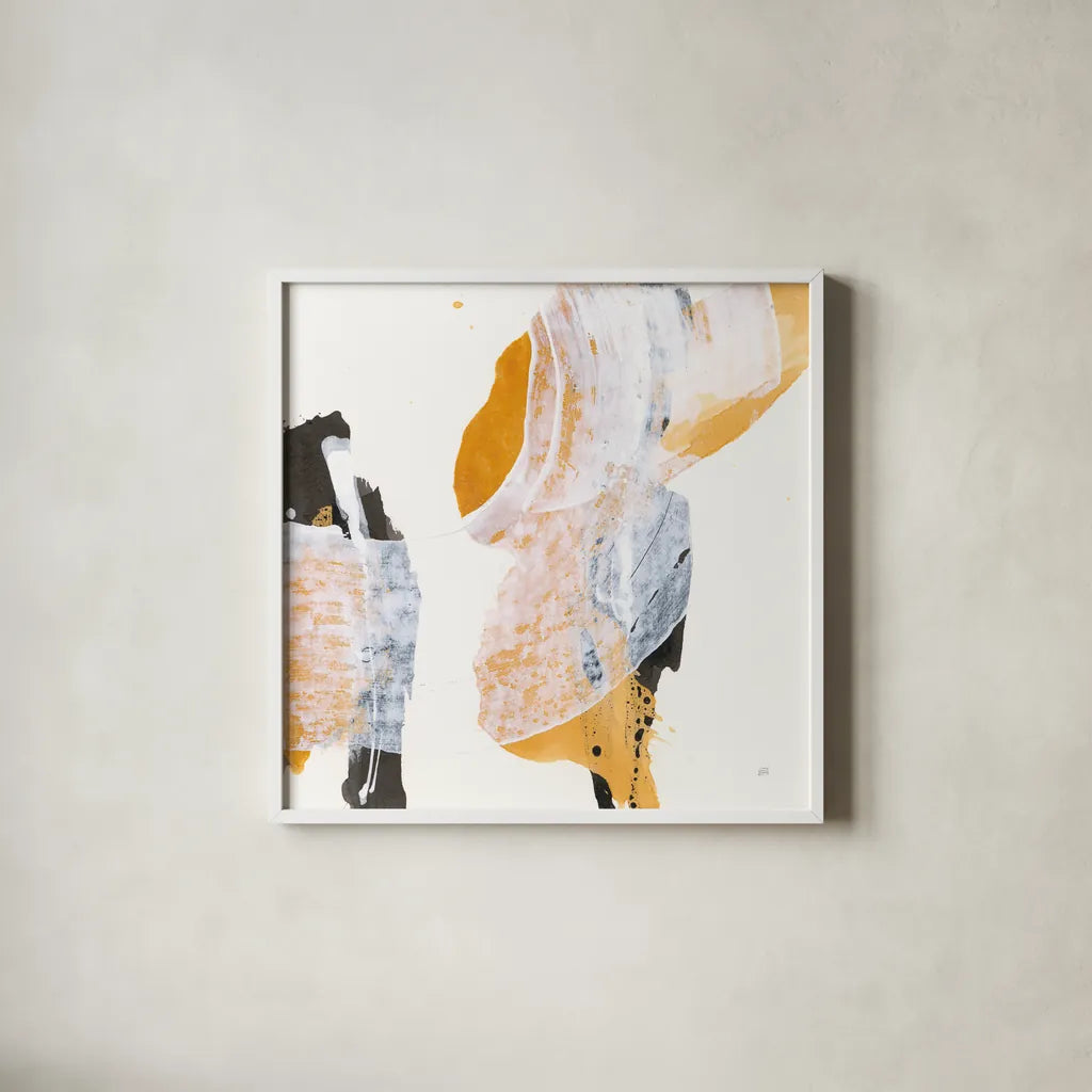 Resistance II by Chris Paschke. Shown in a crisp white glass frame for a clean and minimalist style. Available as an archival giclee rolled canvas, fine art paper, or poster print. SKU 71904a.