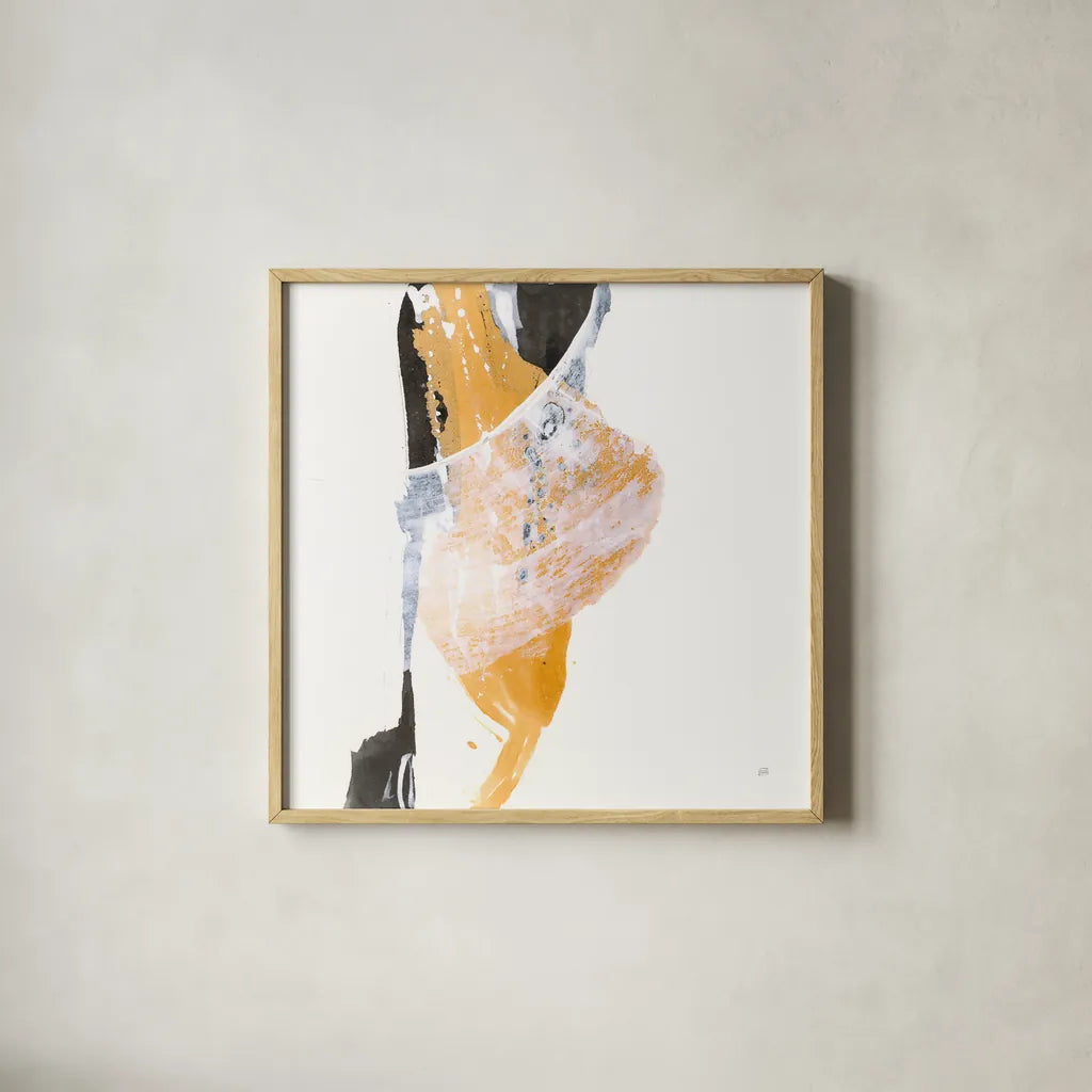 Resistance III by Chris Paschke. Shown in a natural wood glass frame for a timeless modern aesthetic. Available as an archival giclee rolled canvas, fine art paper, or poster print. SKU 71905a.