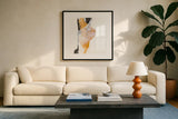Resistance III by Chris Paschke. Displayed in a glass frame with matte in a clean modern living room. Available as an archival giclee rolled canvas, fine art paper, or poster print. SKU 71905a.