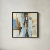 River Run I by Chris Paschke. Shown in a sleek black glass frame for a contemporary gallery look. Available as an archival giclee rolled canvas, fine art paper, or poster print. SKU 44553a.