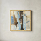 River Run I by Chris Paschke. Shown in a natural wood glass frame for a timeless modern aesthetic. Available as an archival giclee rolled canvas, fine art paper, or poster print. SKU 44553a.