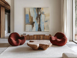 River Run I by Chris Paschke. Shown as extra-large giant wall art in a modern living room. Available as an archival giclee rolled canvas, fine art paper, or poster print. SKU 44553a.
