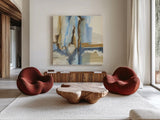 River Run II by Chris Paschke. Shown as extra-large giant wall art in a modern living room. Available as an archival giclee rolled canvas, fine art paper, or poster print. SKU 44554a.