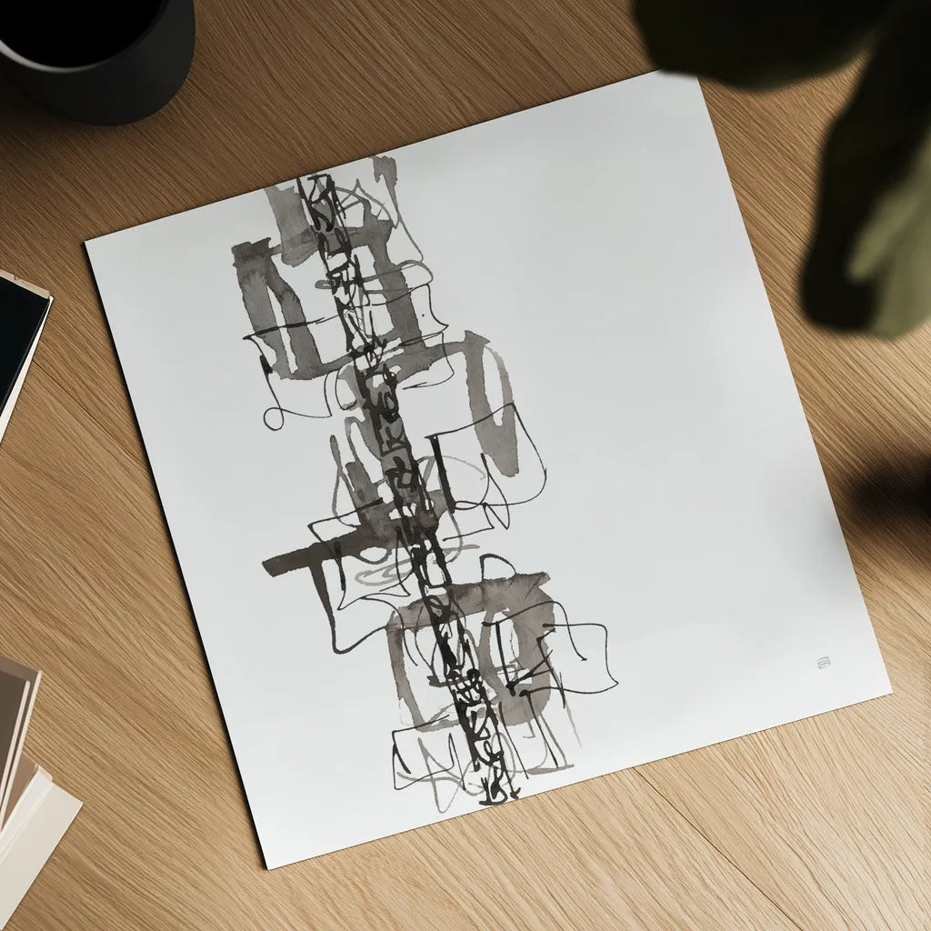 Rope Ladder II by Chris Paschke. Shown as a detailed flat fine art print, highlighting archival giclee quality. Available as an archival giclee rolled canvas, fine art paper, or poster print. SKU 66212a.
