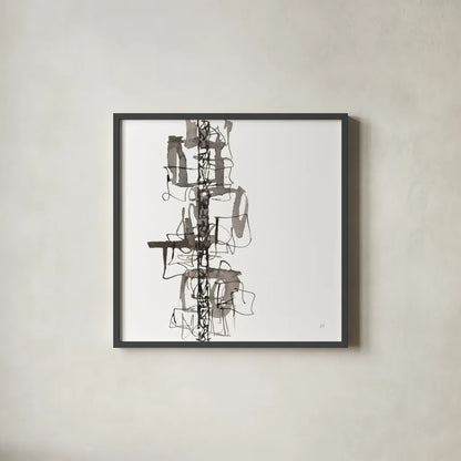 Rope Ladder II by Chris Paschke. Shown in a sleek black glass frame for a contemporary gallery look. Available as an archival giclee rolled canvas, fine art paper, or poster print. SKU 66212a.