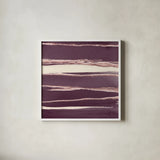 Rose Gold II Purple by Chris Paschke. Shown in a crisp white glass frame for a clean and minimalist style. Available as an archival giclee rolled canvas, fine art paper, or poster print. SKU 59360a.
