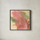 Rouge Growth I by Chris Paschke. Shown in a sleek black glass frame for a contemporary gallery look. Available as an archival giclee rolled canvas, fine art paper, or poster print. SKU 37163a.