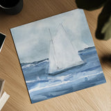 Sailboats IV by Chris Paschke. Shown as a detailed flat fine art print, highlighting archival giclee quality. Available as an archival giclee rolled canvas, fine art paper, or poster print. SKU 73877a.