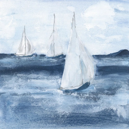 Sailboats VI by Chris Paschke. SKU 73879a. Archival Giclee Fine art print for wall decor.