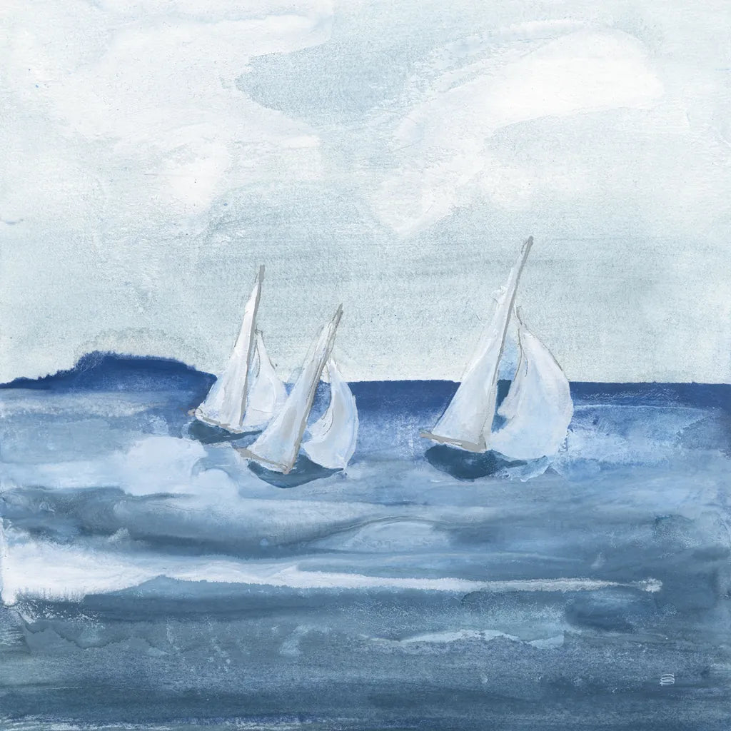 Sailboats VIII by Chris Paschke. SKU 73881a. Archival Giclee Fine art print for wall decor.