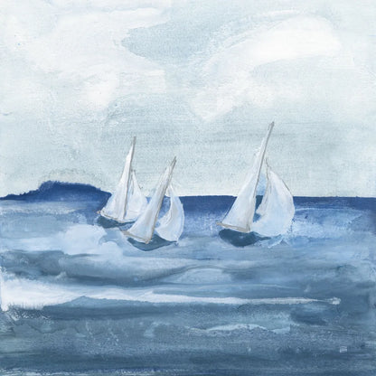 Sailboats VIII by Chris Paschke. SKU 73881a. Archival Giclee Fine art print for wall decor.