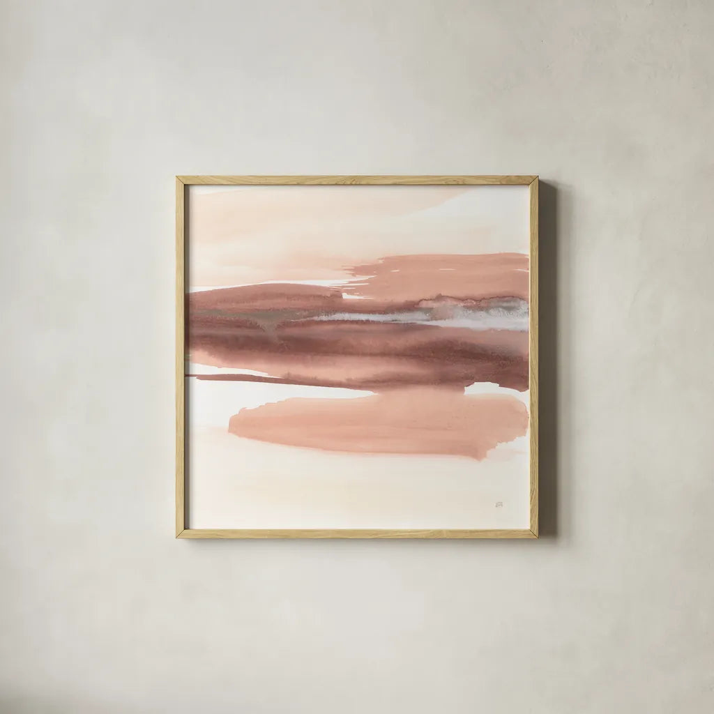 Salt Lake I by Chris Paschke. Shown in a natural wood glass frame for a timeless modern aesthetic. Available as an archival giclee rolled canvas, fine art paper, or poster print. SKU 94788a.