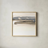 Sand to Sky I by Chris Paschke. Shown in a natural wood glass frame for a timeless modern aesthetic. Available as an archival giclee rolled canvas, fine art paper, or poster print. SKU 92765a.