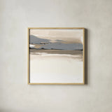 Sand to Sky II by Chris Paschke. Shown in a natural wood glass frame for a timeless modern aesthetic. Available as an archival giclee rolled canvas, fine art paper, or poster print. SKU 92766a.