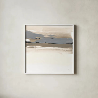 Sand to Sky II by Chris Paschke. Shown in a crisp white glass frame for a clean and minimalist style. Available as an archival giclee rolled canvas, fine art paper, or poster print. SKU 92766a.